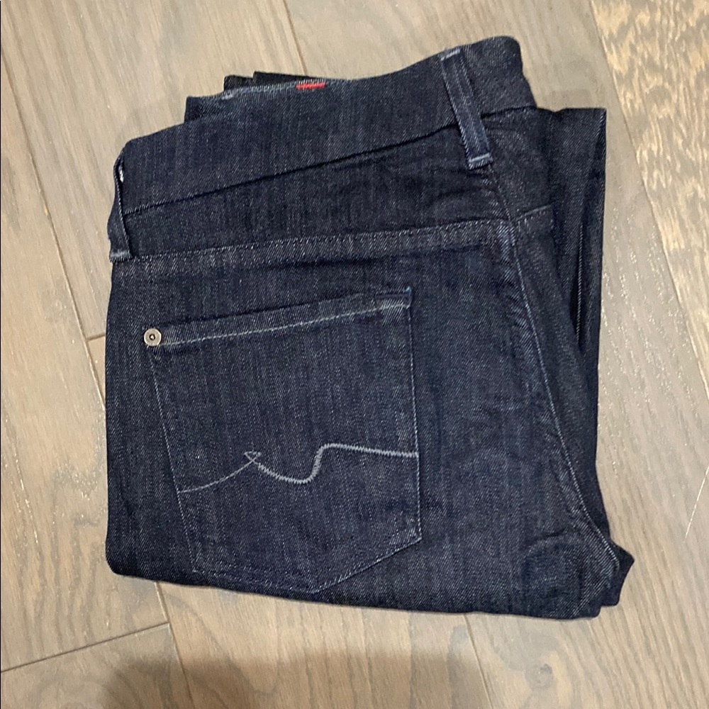 7 For All Mankind Dark Wash Kimmie straight leg jeans size 30